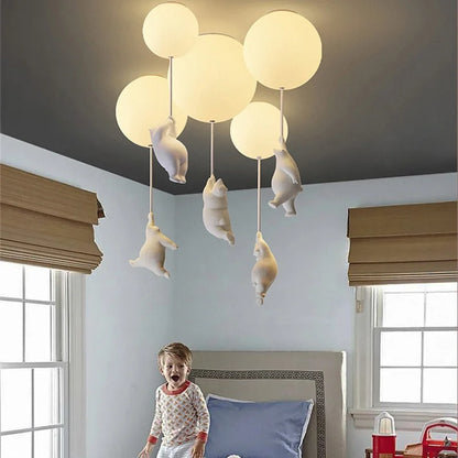 Cartoon Bear Ceiling Chandelier